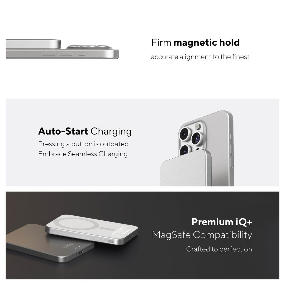 LINQ Powerbank magnétique LQWP052 5000 mAh