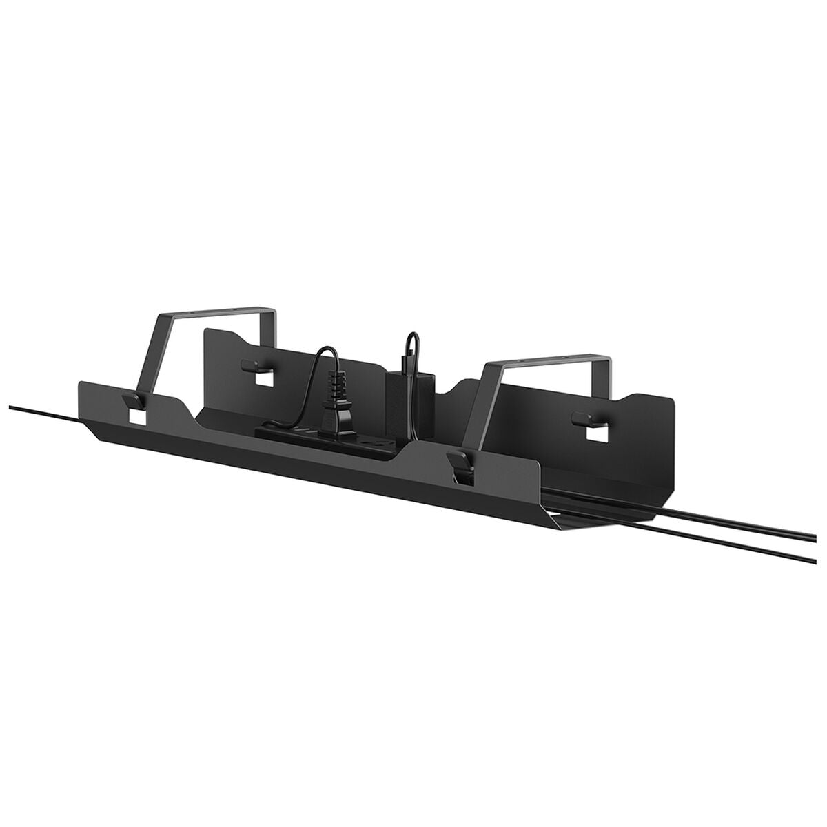 NEOMOUNTS Cable Management Tray max 5kg. screw mounted universal black