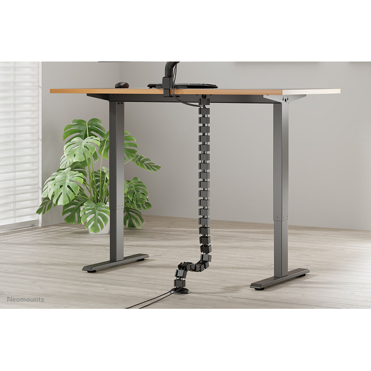 NEOMOUNTS Cable Spine Organizer for sit/stand desk frames screw mounted black