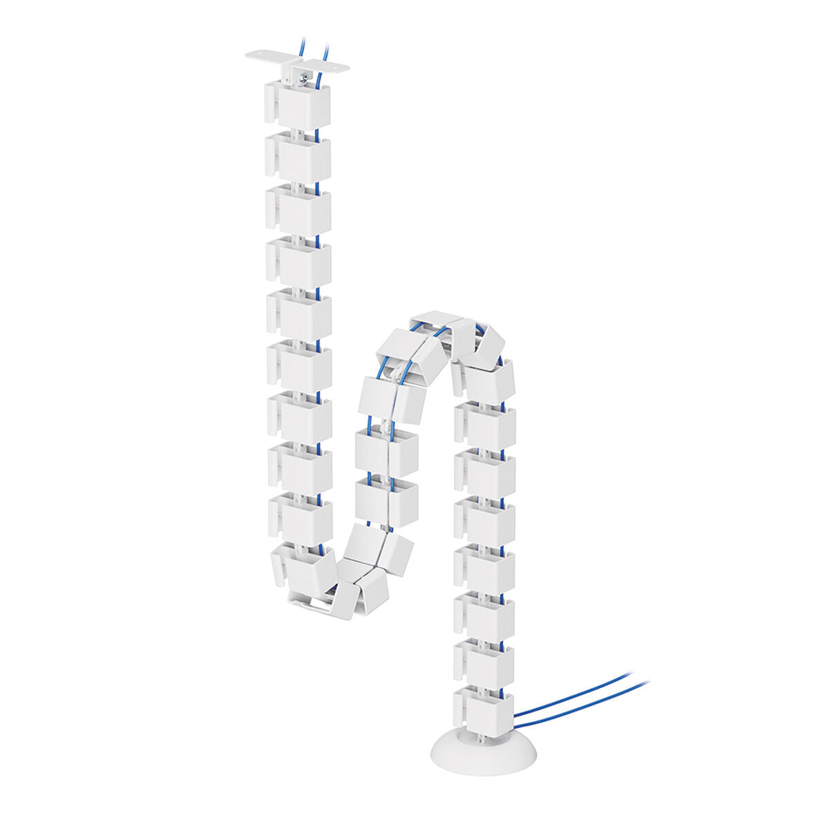 NEOMOUNTS Cable Spine Organizer for sit/stand desk frames screw mounted white