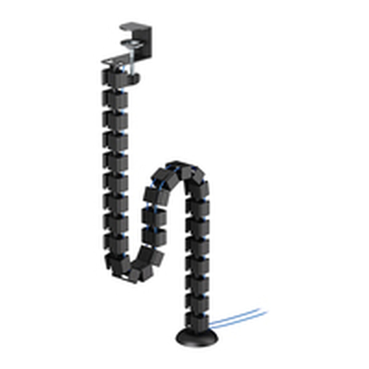 NEOMOUNTS Cable Spine Organizer for sit/stand desk frames clamp mounted black