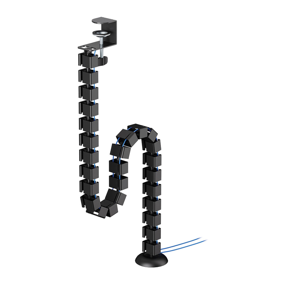 NEOMOUNTS Cable Spine Organizer for sit/stand desk frames clamp mounted black