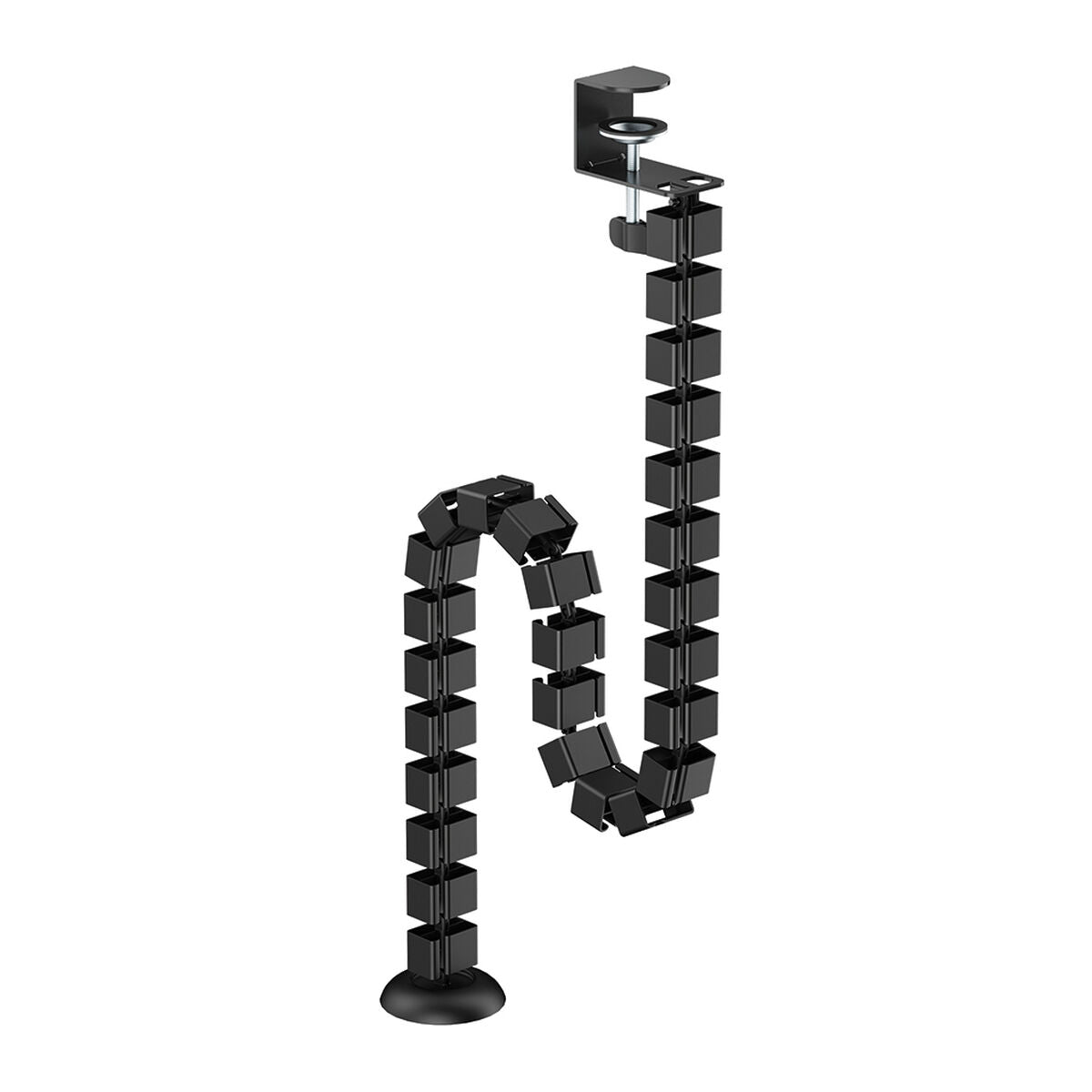 NEOMOUNTS Cable Spine Organizer for sit/stand desk frames clamp mounted black