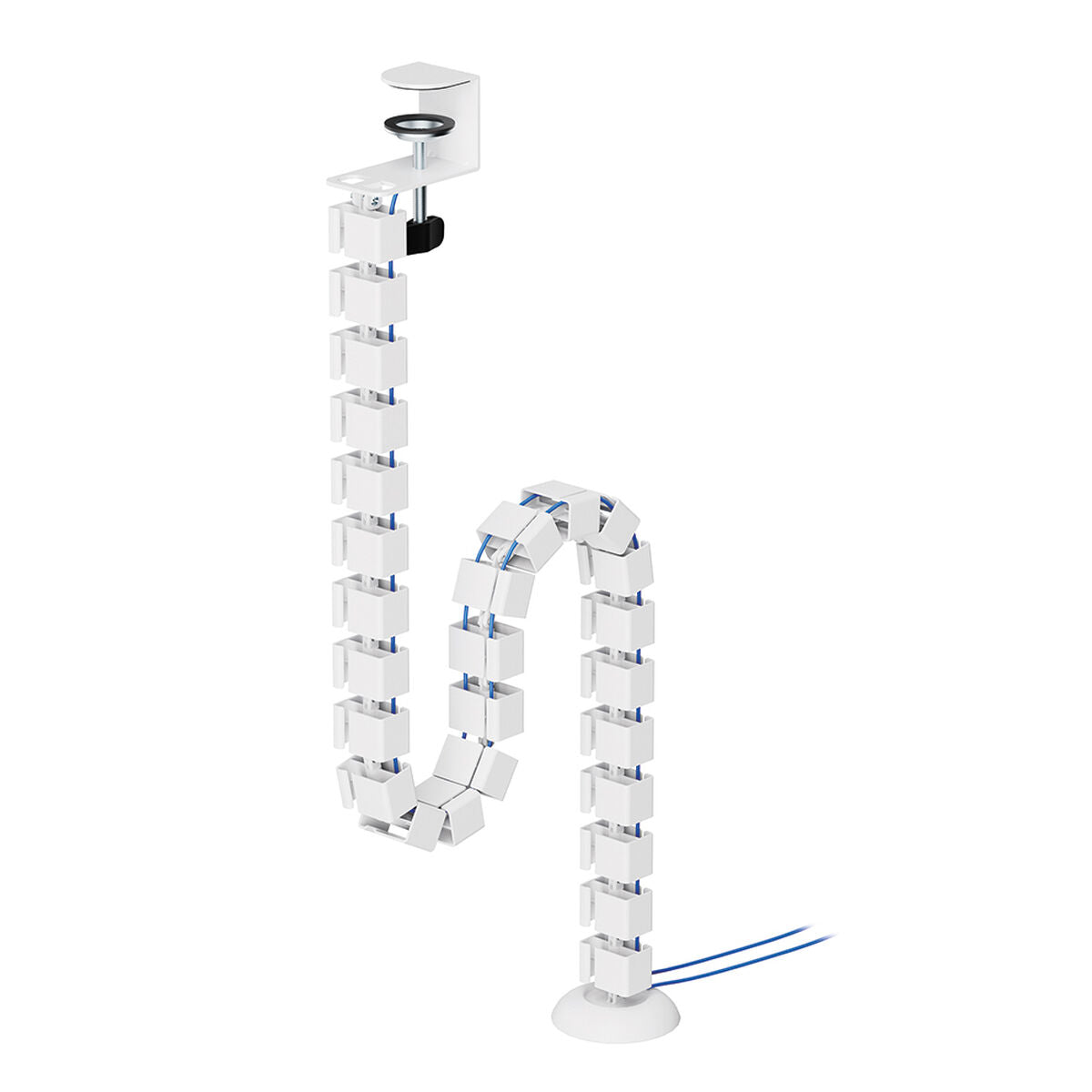 NEOMOUNTS Cable Spine Organizer for sit/stand desk frames clamp mounted white
