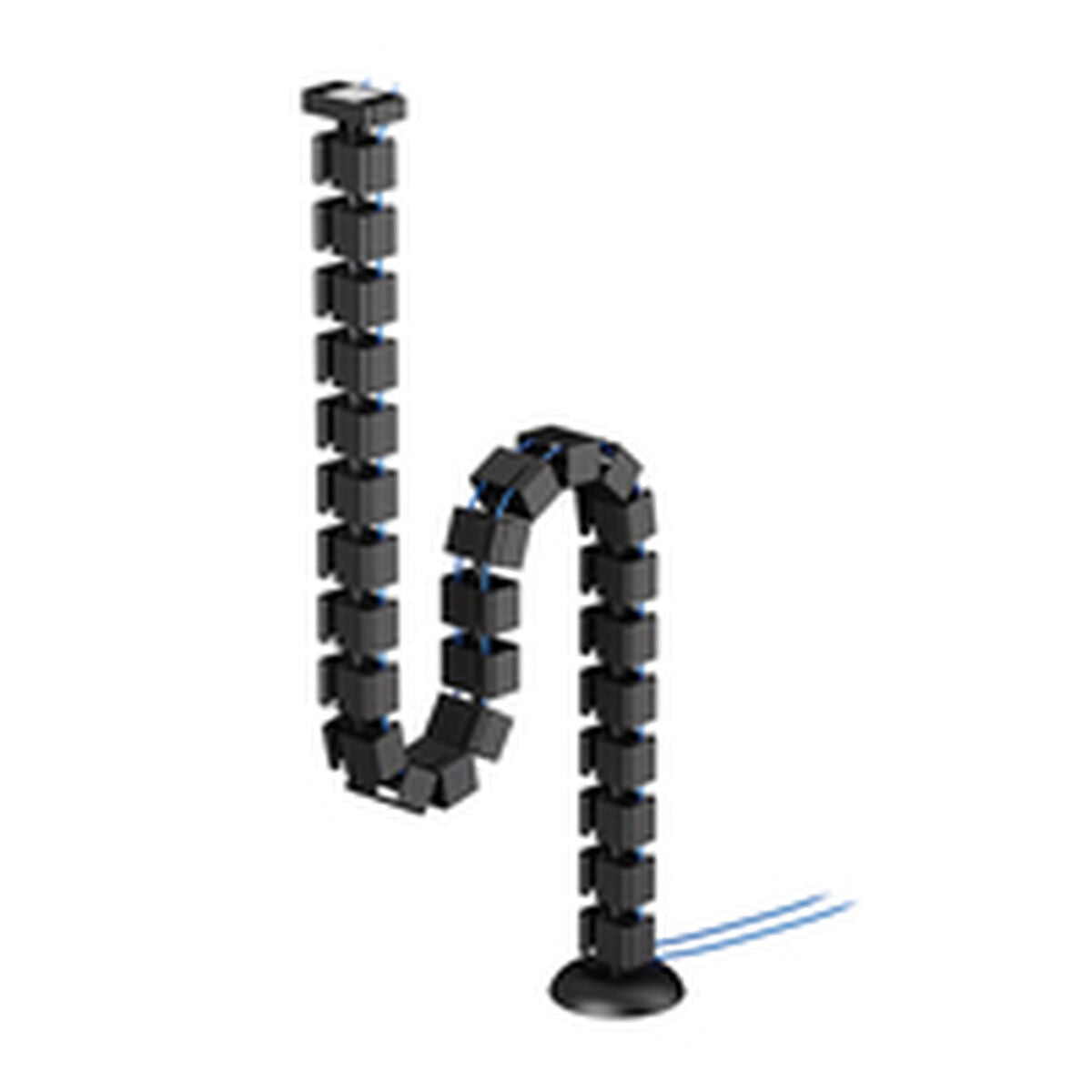 NEOMOUNTS Cable Spine Organizer for sit/stand desk frames magnet mounted black