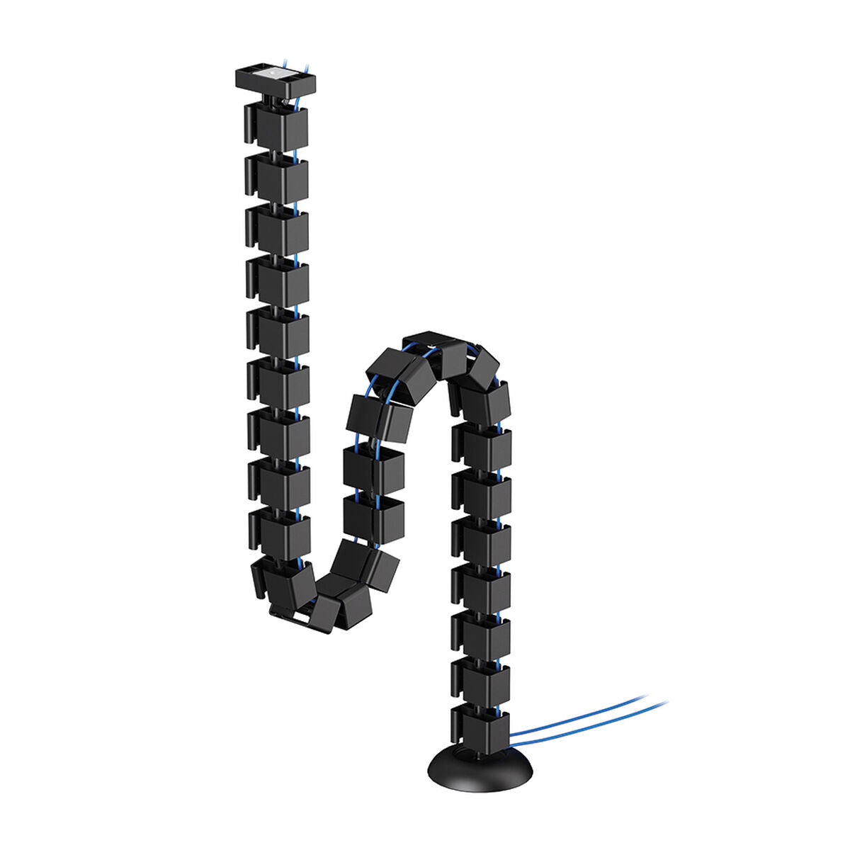 NEOMOUNTS Cable Spine Organizer for sit/stand desk frames magnet mounted black