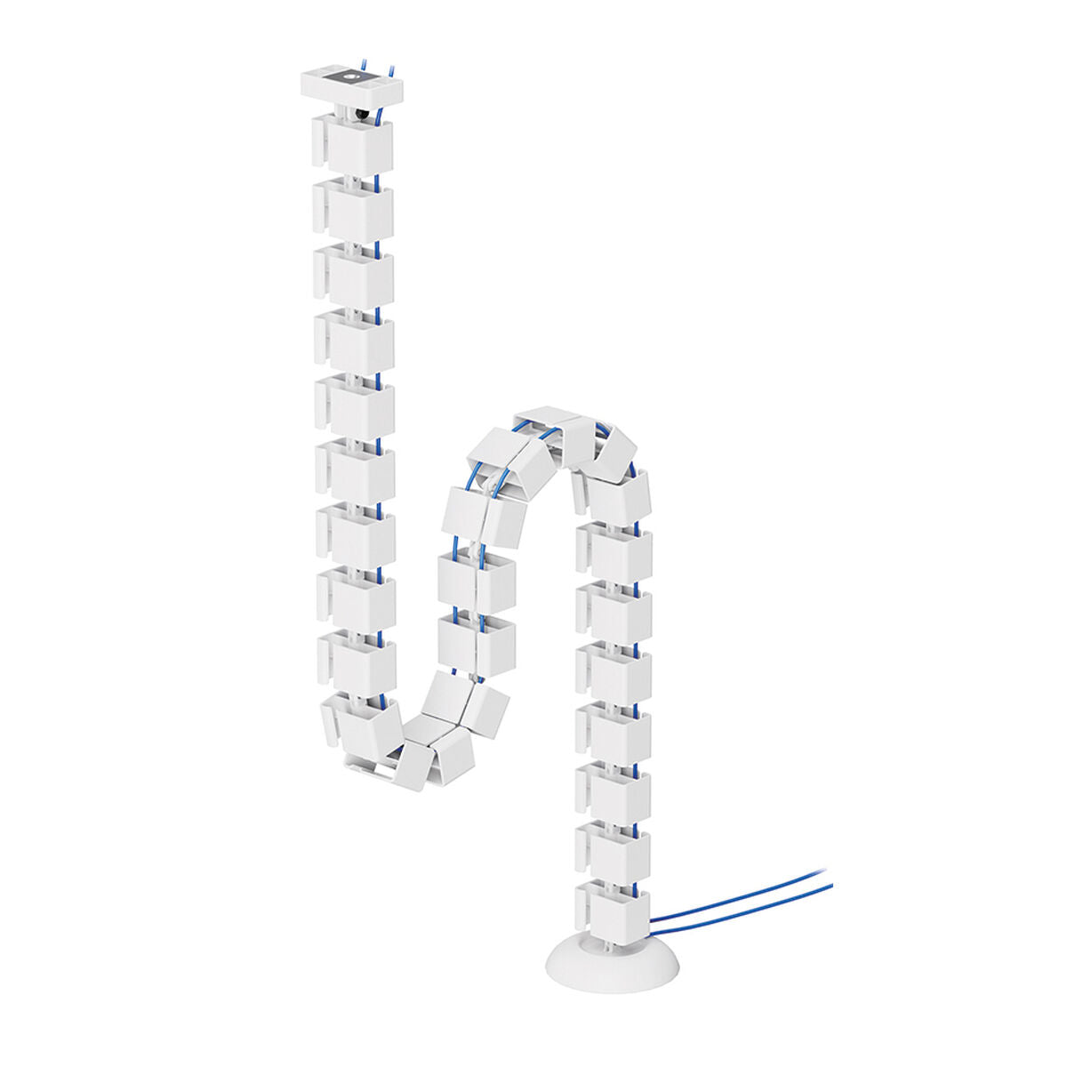 NEOMOUNTS Cable Spine Organizer for sit/stand desk frames magnet mounted white