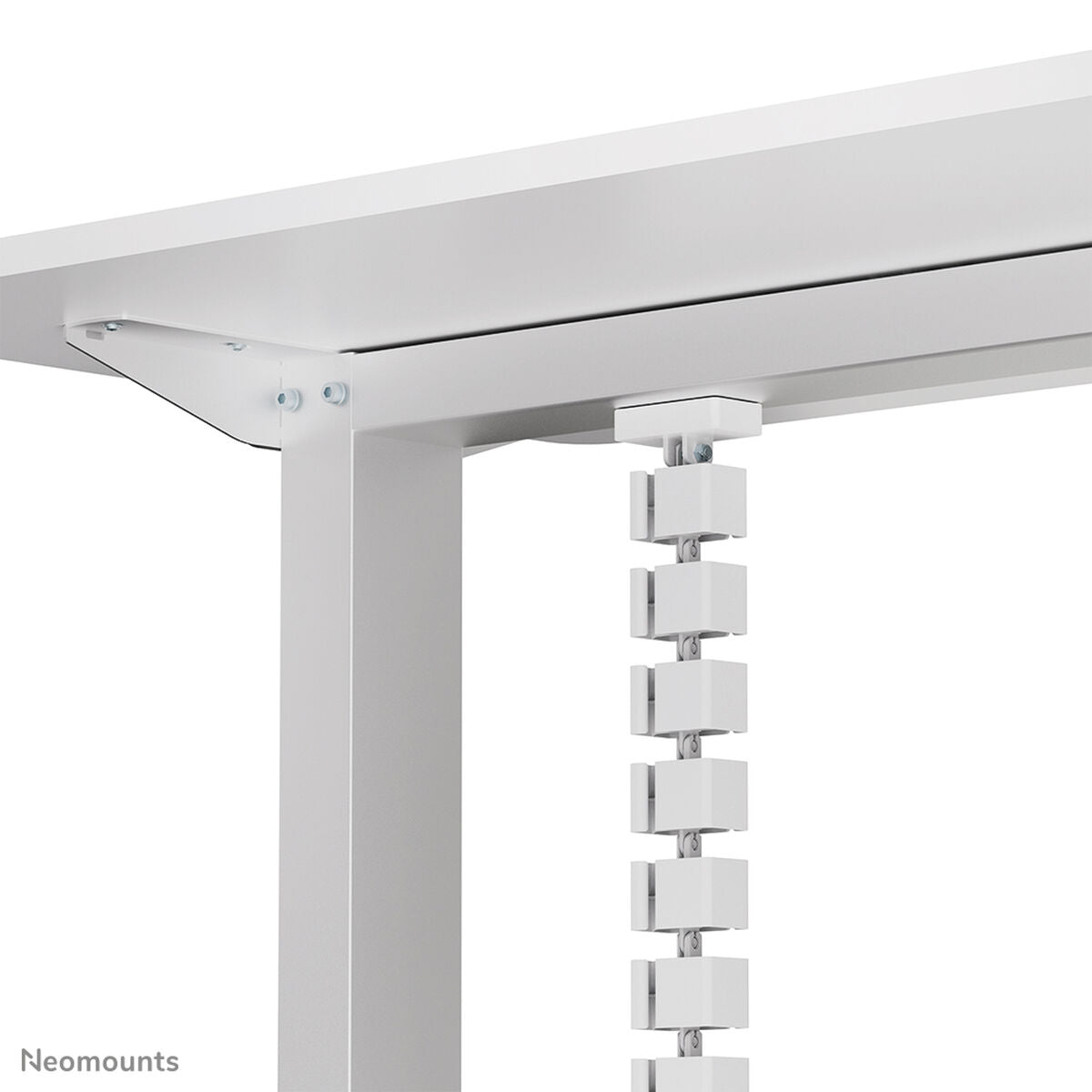 NEOMOUNTS Cable Spine Organizer for sit/stand desk frames magnet mounted white