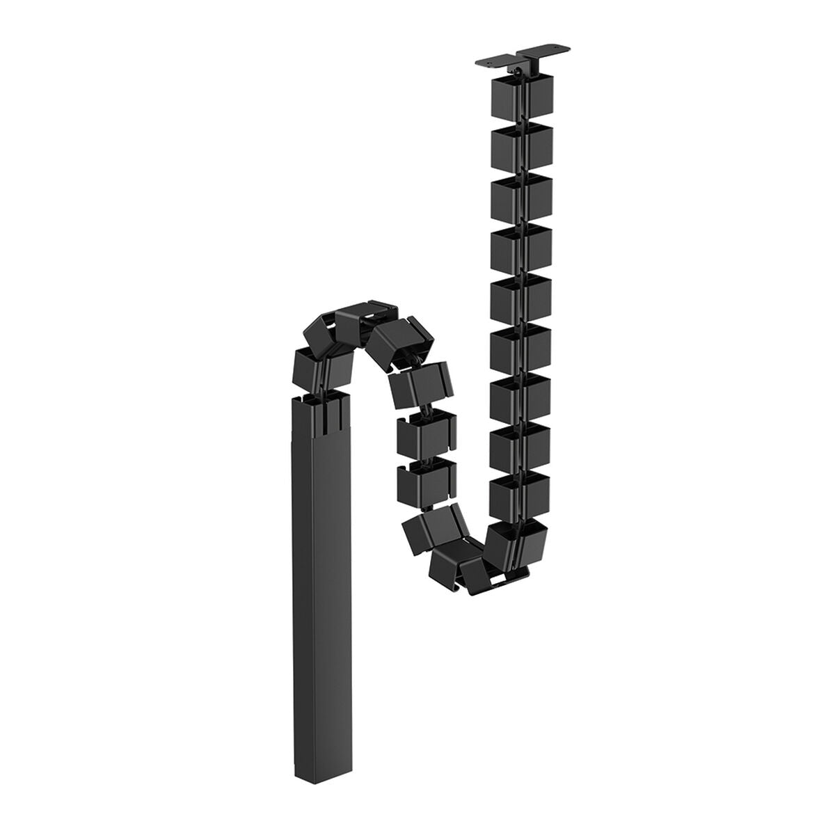 NEOMOUNTS Cable Spine Organizer for sit/stand desk frames screw mounted magnetic channel black