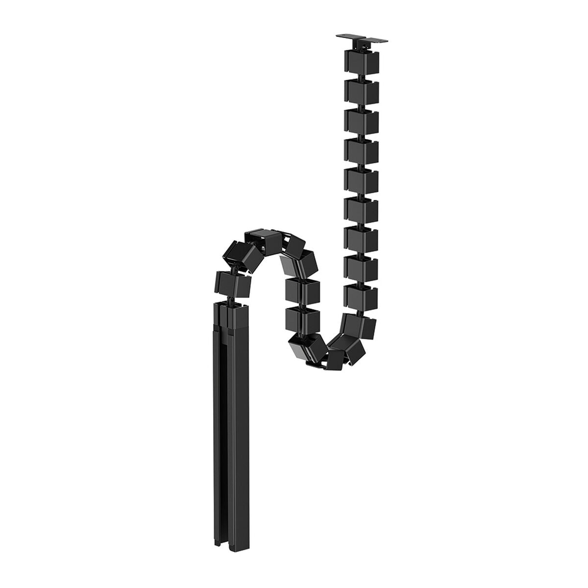 NEOMOUNTS Cable Spine Organizer for sit/stand desk frames screw mounted magnetic channel black