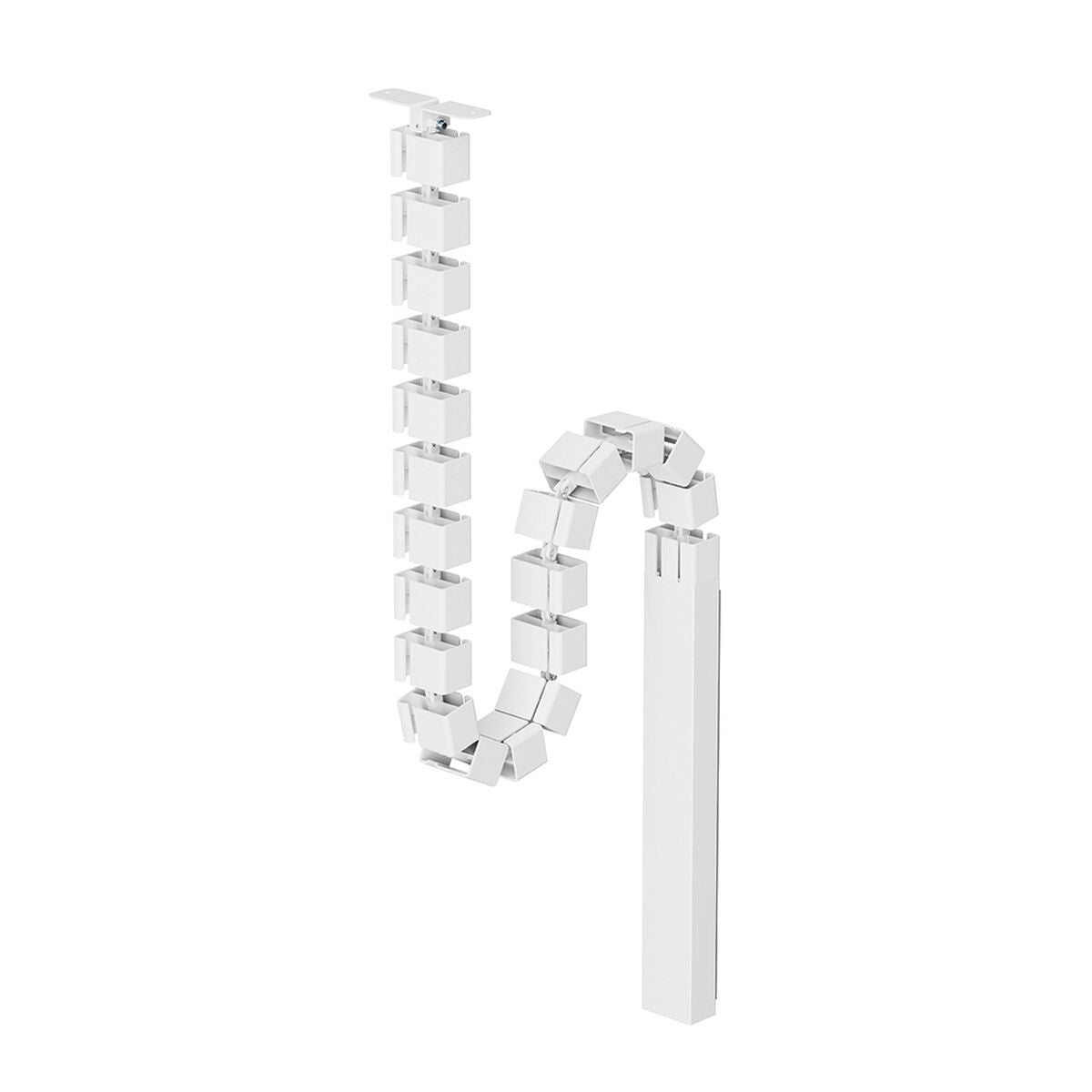 NEOMOUNTS Magnetic Cable Cover for sit/stand desk frames screw mounted magnetic channel white