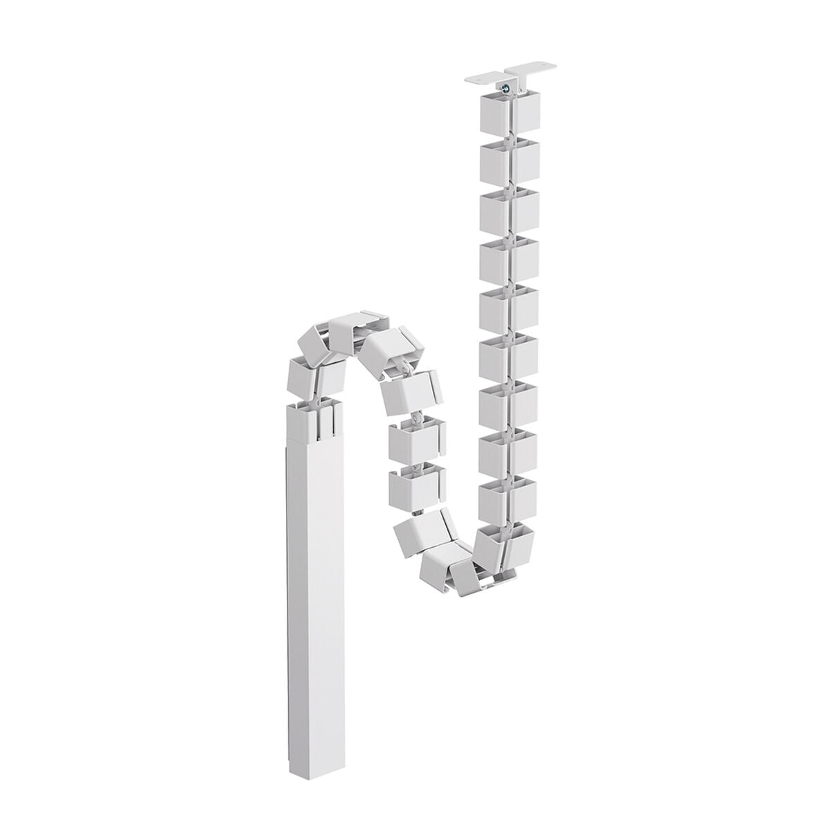 NEOMOUNTS Magnetic Cable Cover for sit/stand desk frames screw mounted magnetic channel white