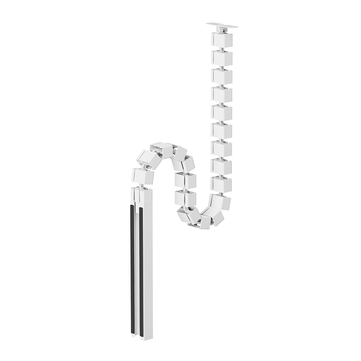 NEOMOUNTS Magnetic Cable Cover for sit/stand desk frames screw mounted magnetic channel white
