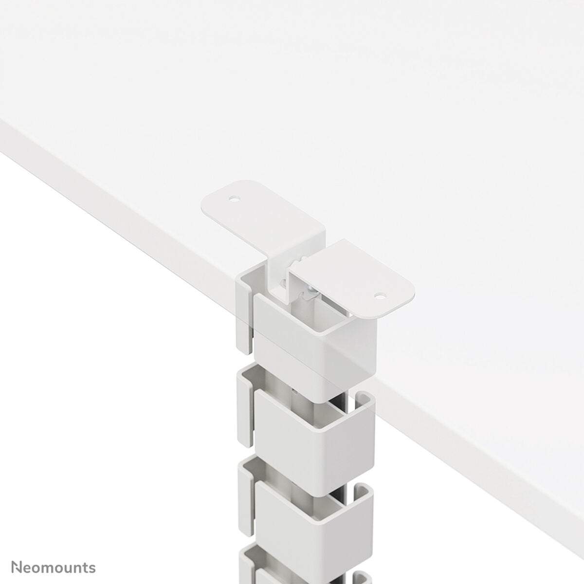 NEOMOUNTS Magnetic Cable Cover for sit/stand desk frames screw mounted magnetic channel white
