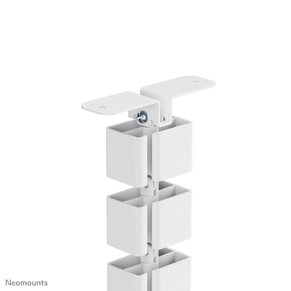 NEOMOUNTS Magnetic Cable Cover for sit/stand desk frames screw mounted magnetic channel white