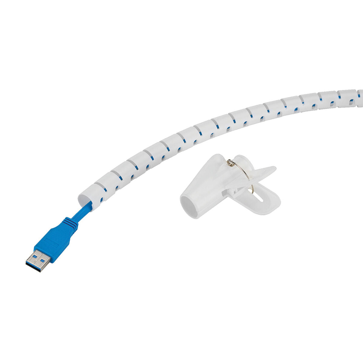 NEOMOUNTS Spiral Cable Wrap 15mm multiple cables white