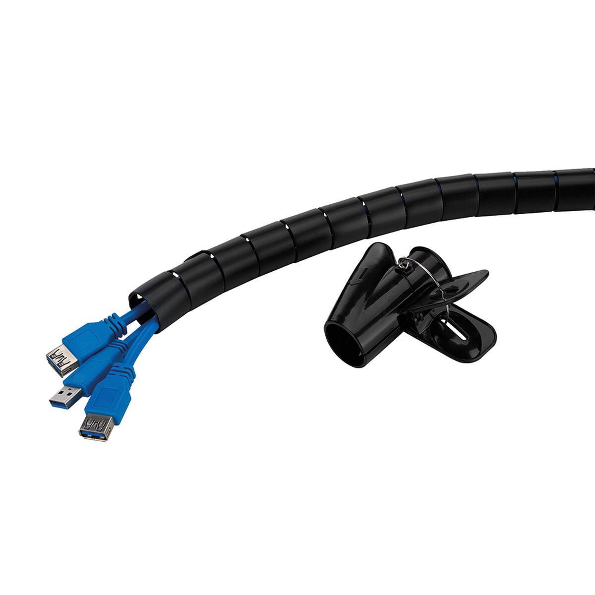 NEOMOUNTS Spiral Cable Wrap 25mm multiple cables black