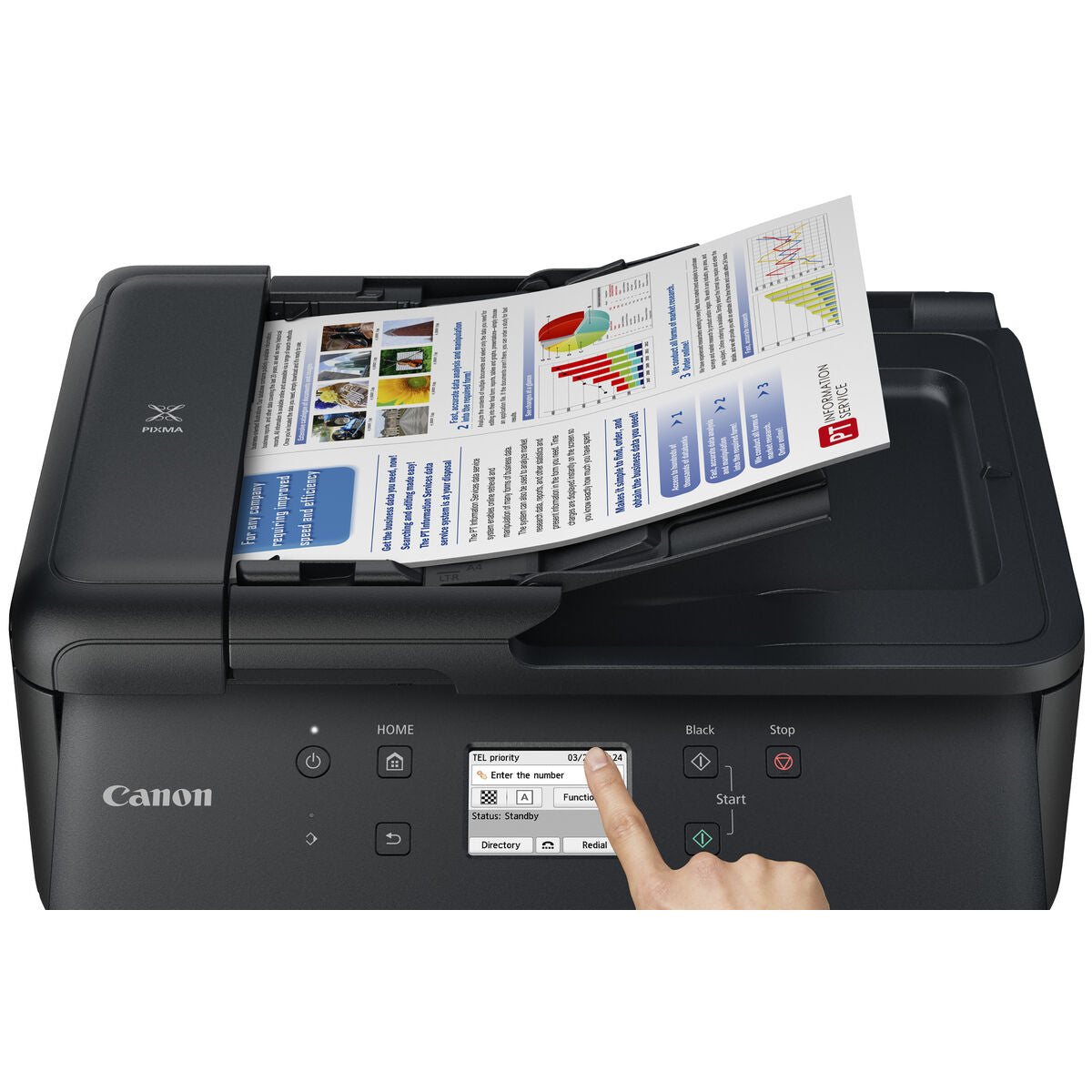 CANON PIXMA TR7650 MFP colour ink-jet A4 210x297mm A4 15 ipm print 200 sheets USB 2.0 Wi-Fi