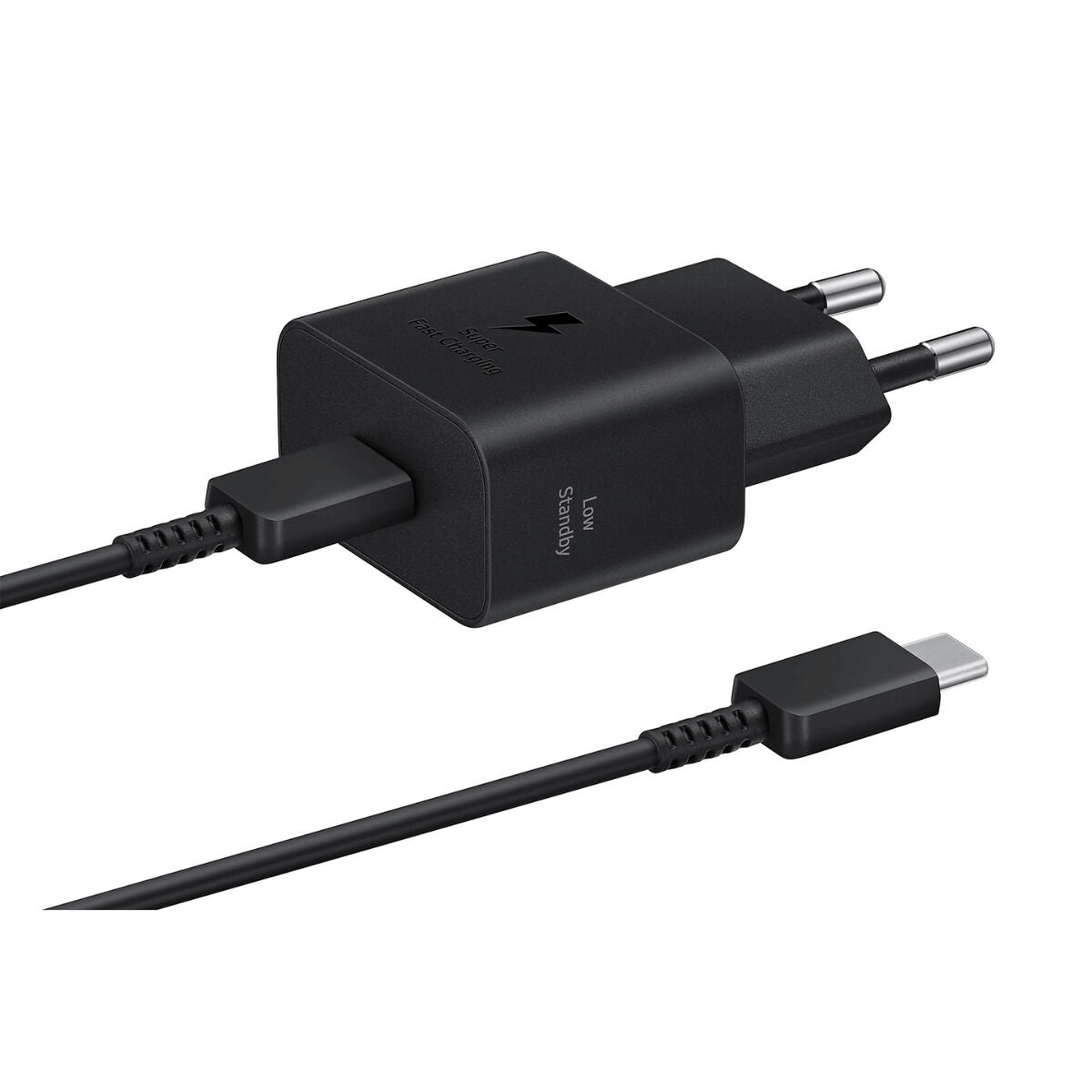 SAMSUNG fast charger USB-C 25W with data cable black