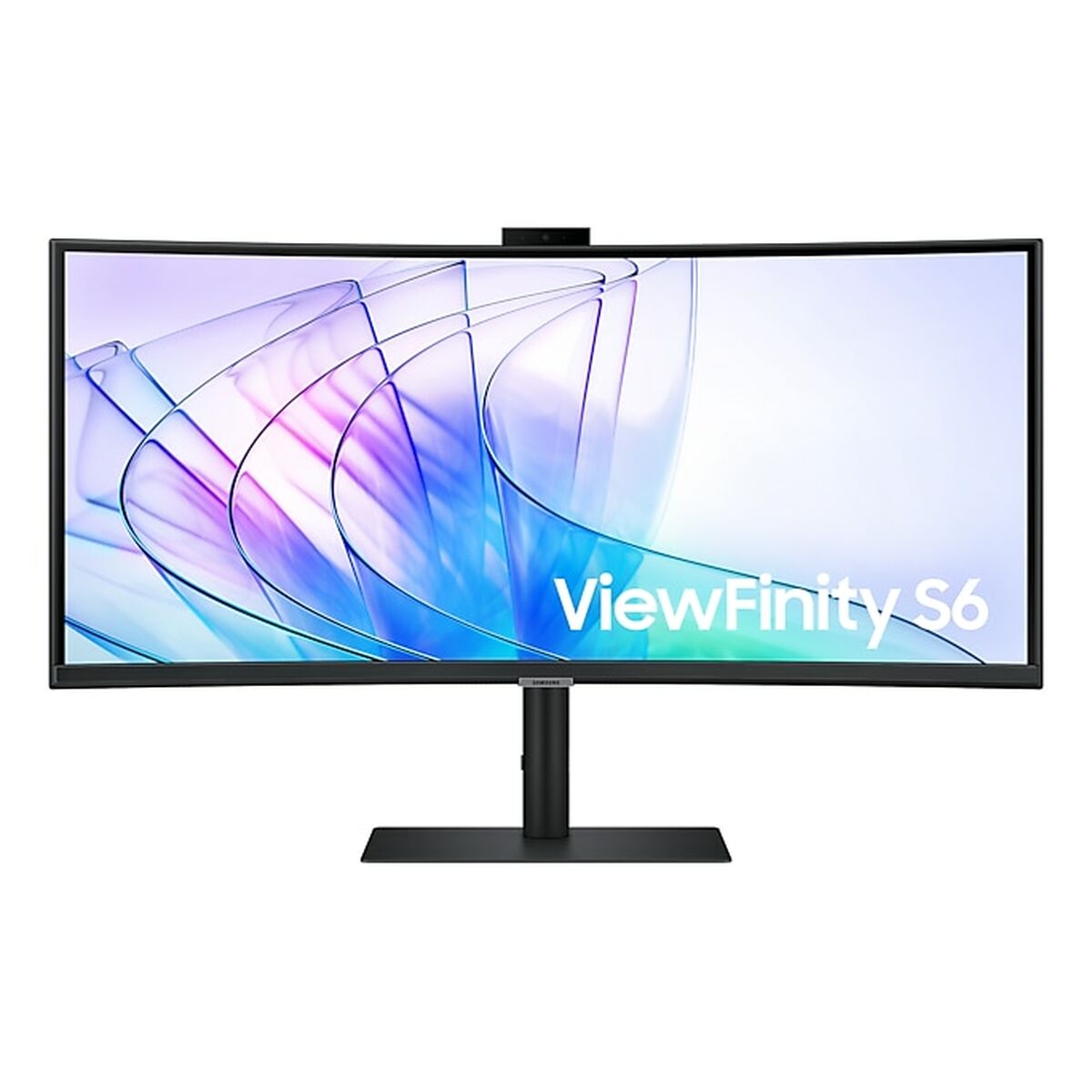 SAMSUNG ViewFinity S6 S34C652VAU Ecran incurvé 34p avec WEBCAM UWQHD 3440 x 1440 @100Hz VA 350cd/m² HDR10 5ms HDMI DP USB-C 90W HP