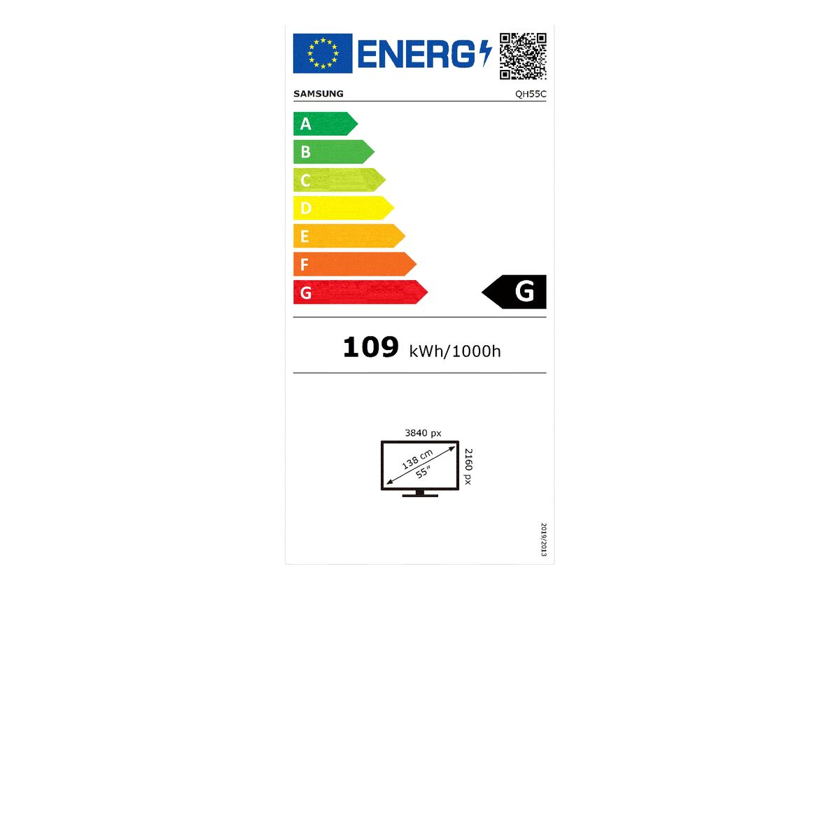 SAMSUNG QH55C 55p UHD 24/7 700nit