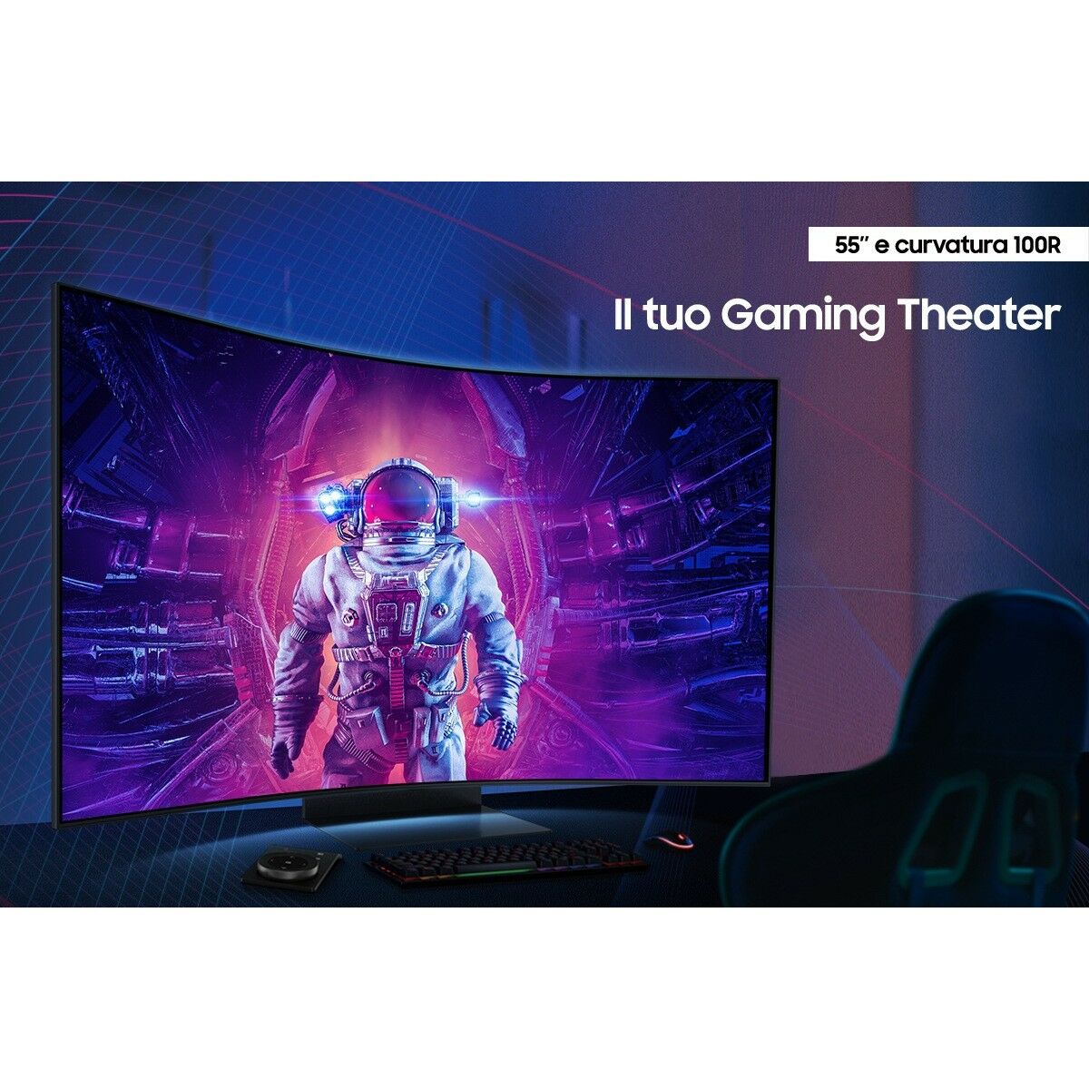 SAMSUNG LS55CG970NUXEN 55p UHD VA Odyssey Ark G97NB 165Hz 1ms SMART HDMI
