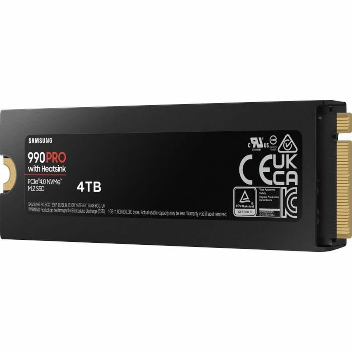 Samsung MZ-V9P4T0GW 4 To 990 Pro M2 SSD 7450 Mo/s Lecture 6900 Mo/s Écriture