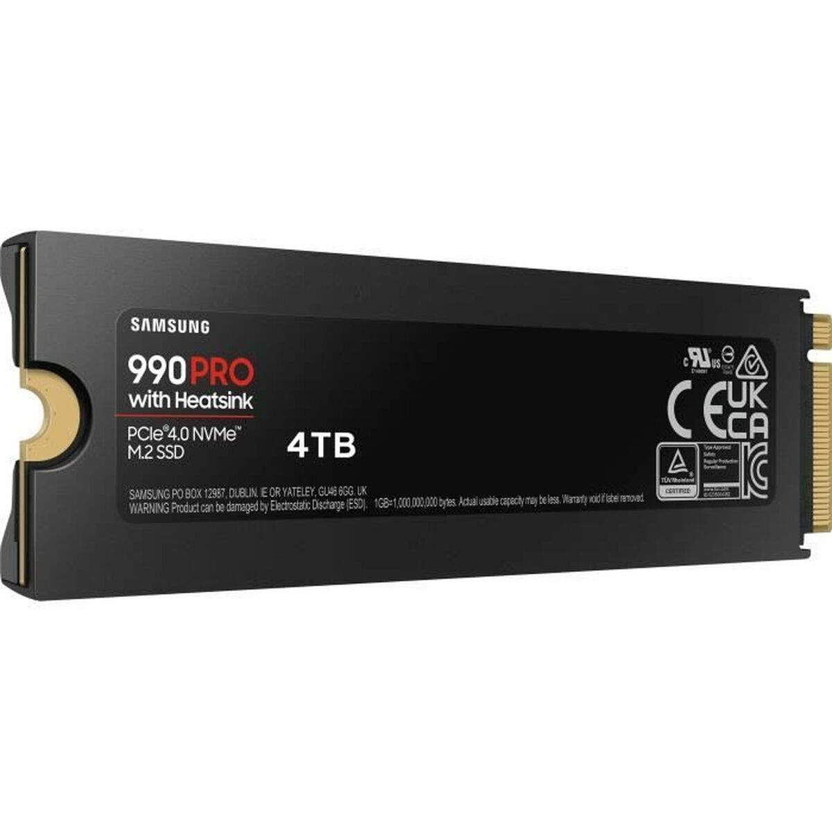 Samsung MZ-V9P4T0GW 4 To 990 Pro M2 SSD 7450 Mo/s Lecture 6900 Mo/s Écriture