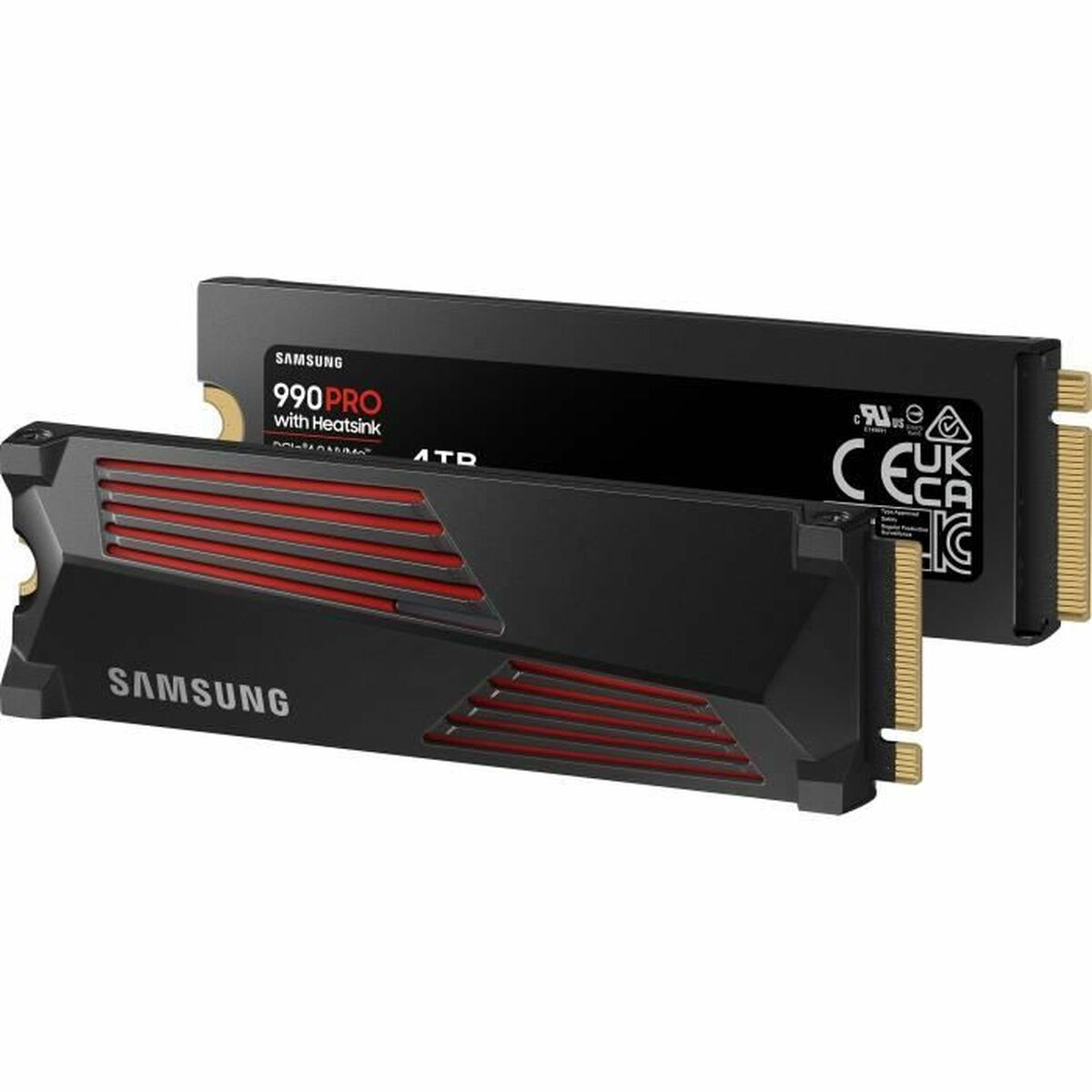 Samsung MZ-V9P4T0GW 4 To 990 Pro M2 SSD 7450 Mo/s Lecture 6900 Mo/s Écriture