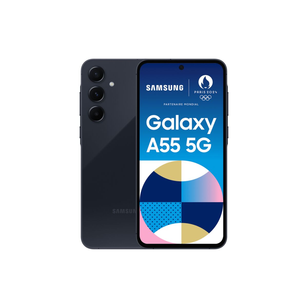 Samsung A556 Galaxy A55 5G (Double Sim - 6.6", 128 Go, 8 Go RAM) Bleu Nuit