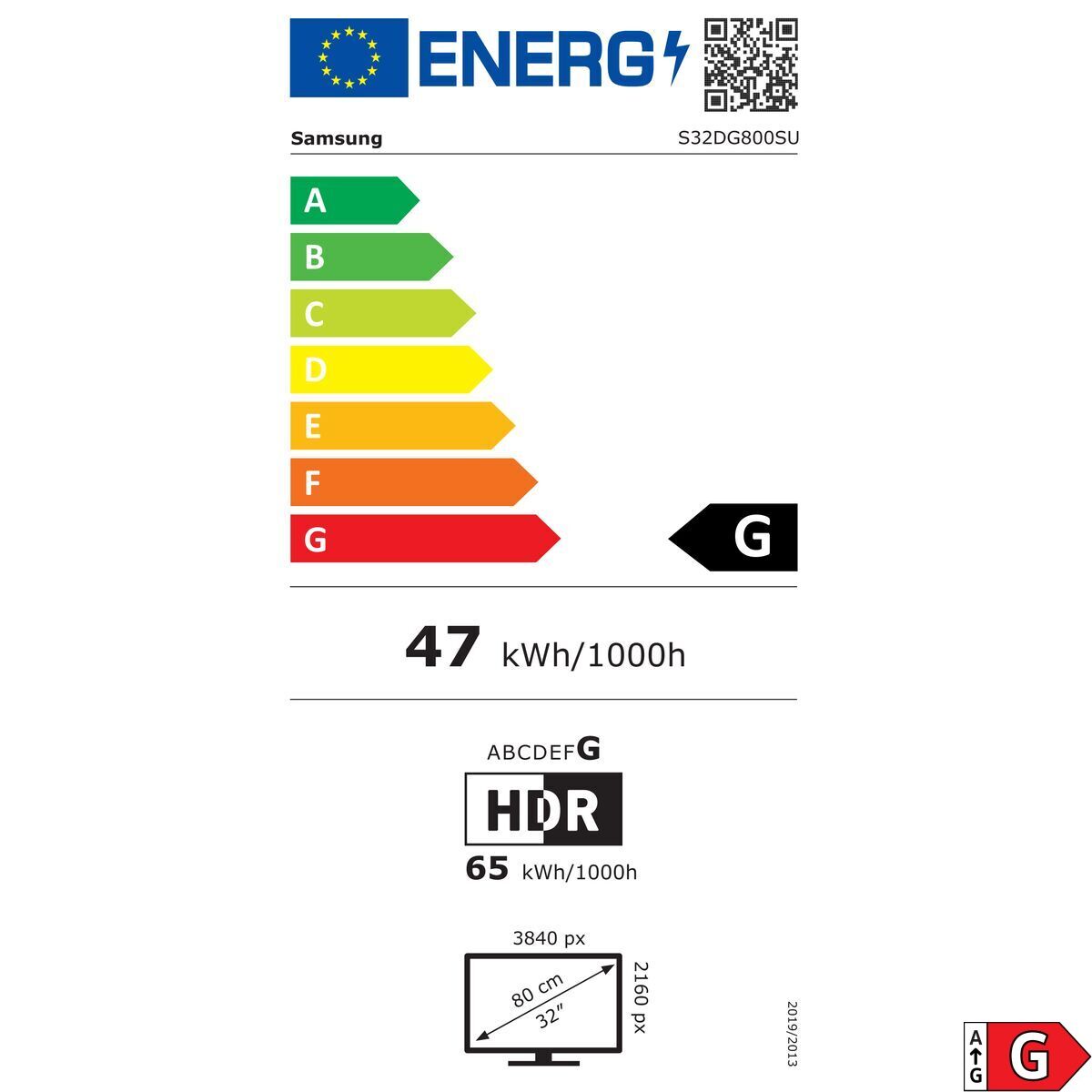"Samsung G80SD écran plat de PC 81,3 cm (32"") 3840 x 2160 pixels 4K Ultra HD OLED Argent"