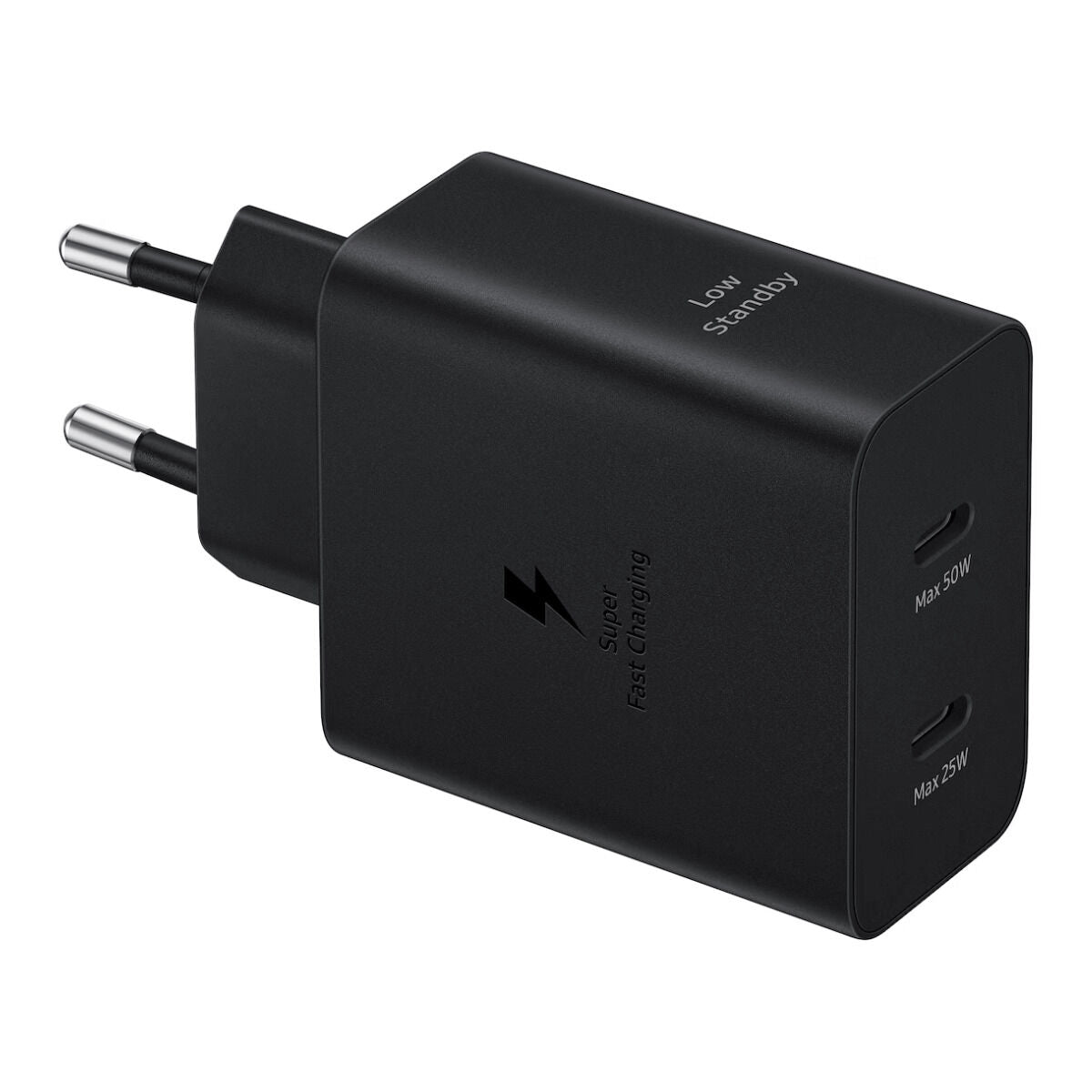 SAMSUNG ULTRA FAST DUO 50W or 2x 25W mains charger GaN with 45W 1.8m cable