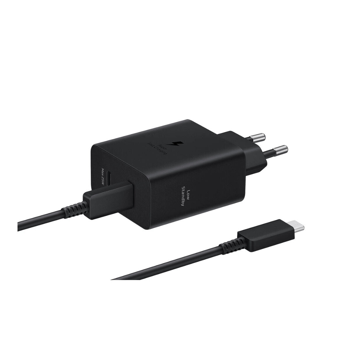 SAMSUNG ULTRA FAST DUO 50W or 2x 25W mains charger GaN with 45W 1.8m cable