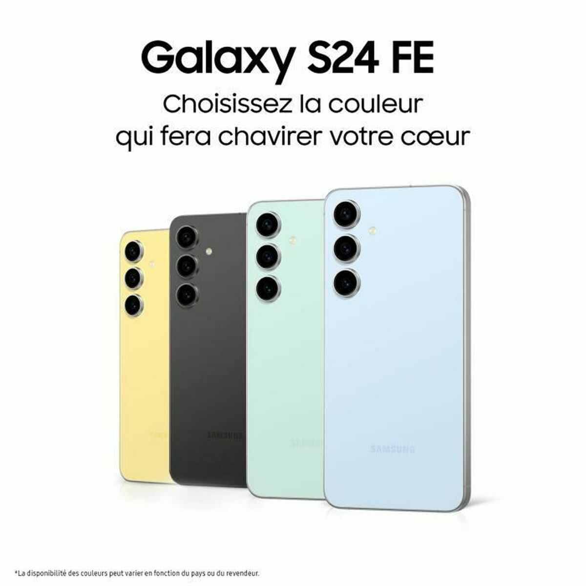 Samsung S721 Galaxy S24 FE 5G (6.7", 128 Go, 8 Go RAM) Vert d'eau