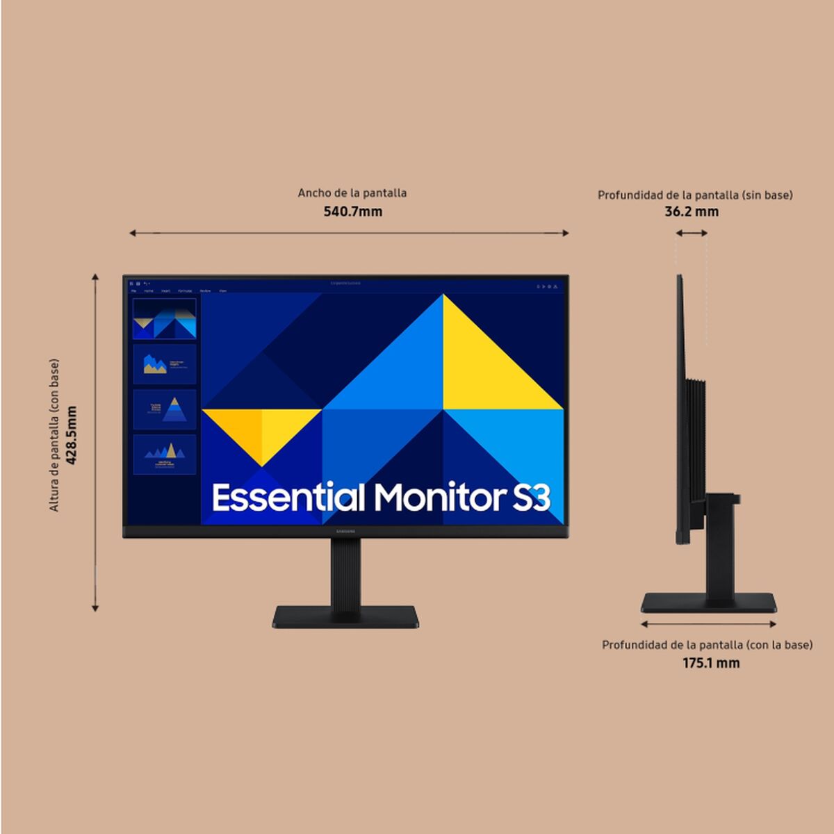 "Samsung S24D304GAU écran plat de PC 61 cm (24"") 1920 x 1080 pixels Full HD LED Noir"