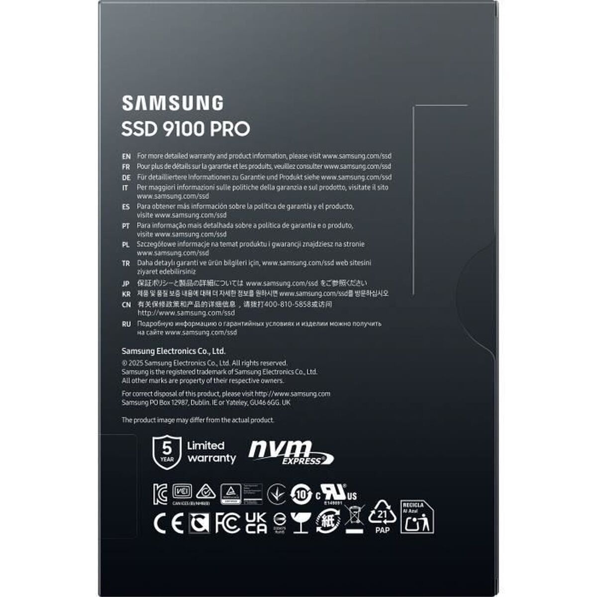 Samsung MZ-VAP8T0 8 To M.2 PCI Express 5.0 NVMe V-NAND TLC