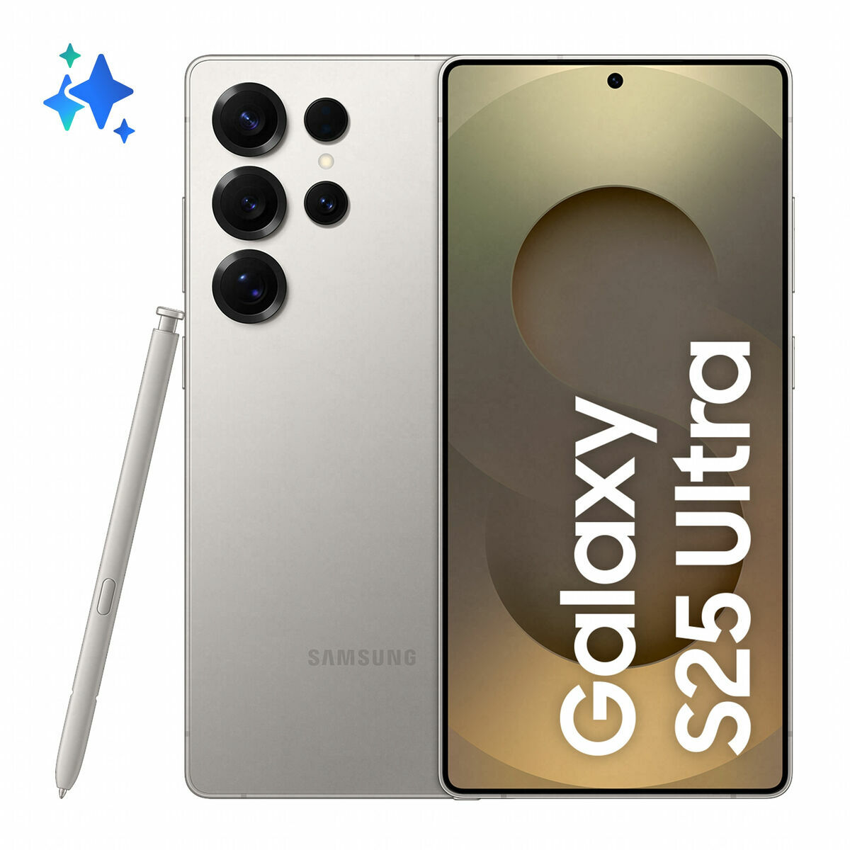 "Samsung Galaxy S25 Ultra 17,5 cm (6.9"") Double SIM Android 15 5G USB Type-C 12 Go 512 Go 5000 mAh Gris, Titane"