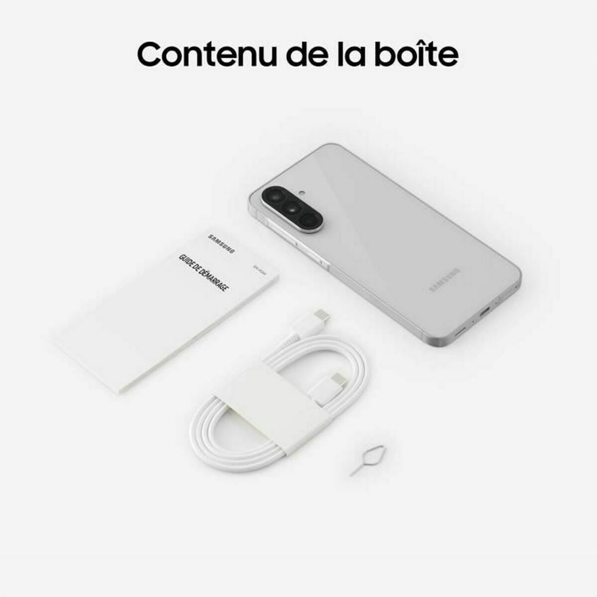 "Samsung Galaxy A56 17 cm (6.7"") Double SIM Android 15 5G USB Type-C 8 Go 128 Go 5000 mAh Gris clair"