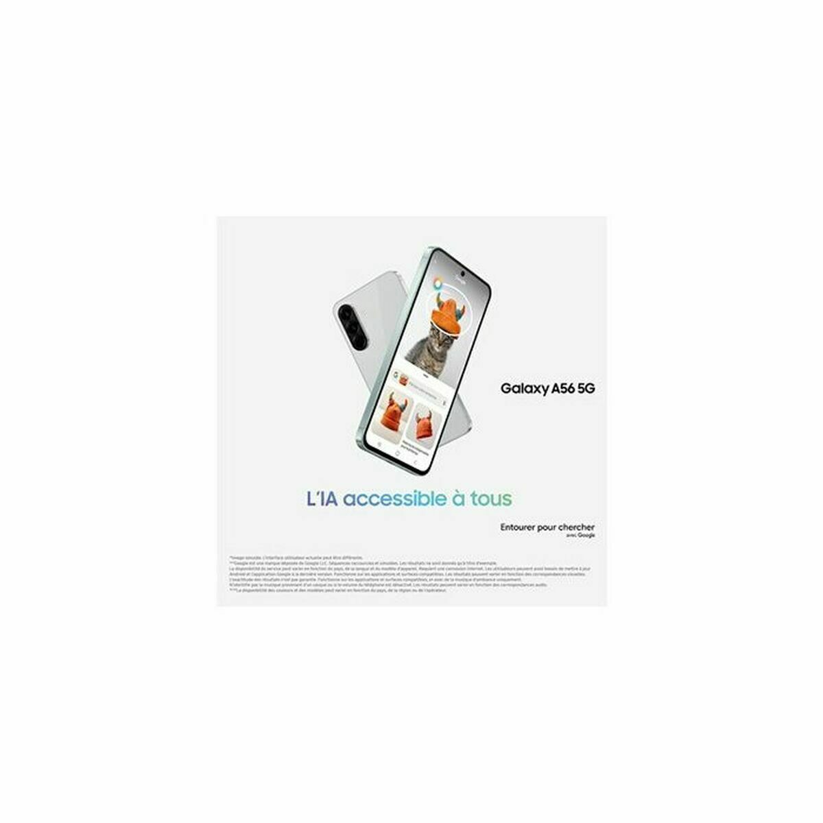 "Samsung Galaxy A56 17 cm (6.7"") Double SIM Android 15 5G USB Type-C 8 Go 128 Go 5000 mAh Olive"