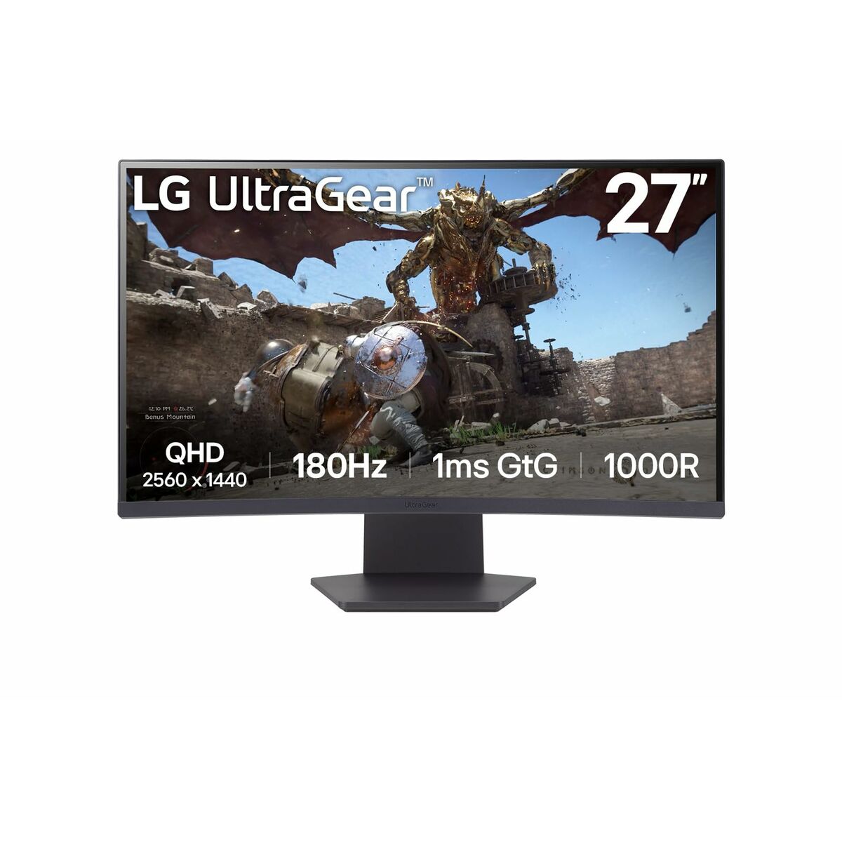 "LG 27GS60QC-B Moniteur de jeu 180Hz | QHD | 27"" | VA | 1ms"