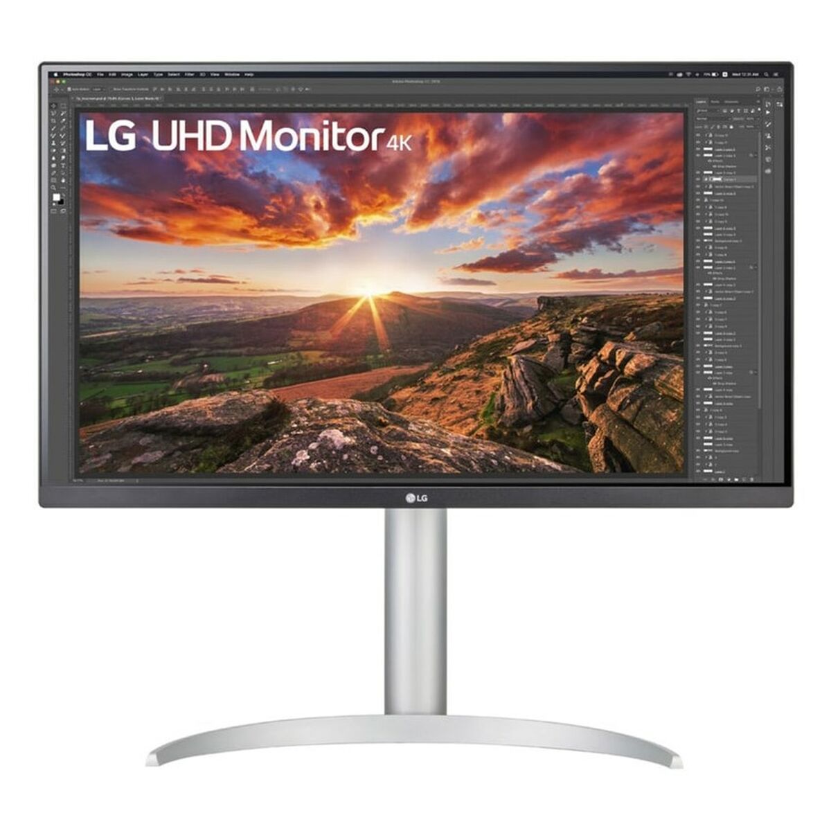 LG 27UP850K-W.AEU Écran LED - 27p - 3840 x 2160 4K UHD - IPS - 400 cd/m² - 1200:1 - DisplayHDR 400- 5ms - 2xHDMI, DP hauts parleurs