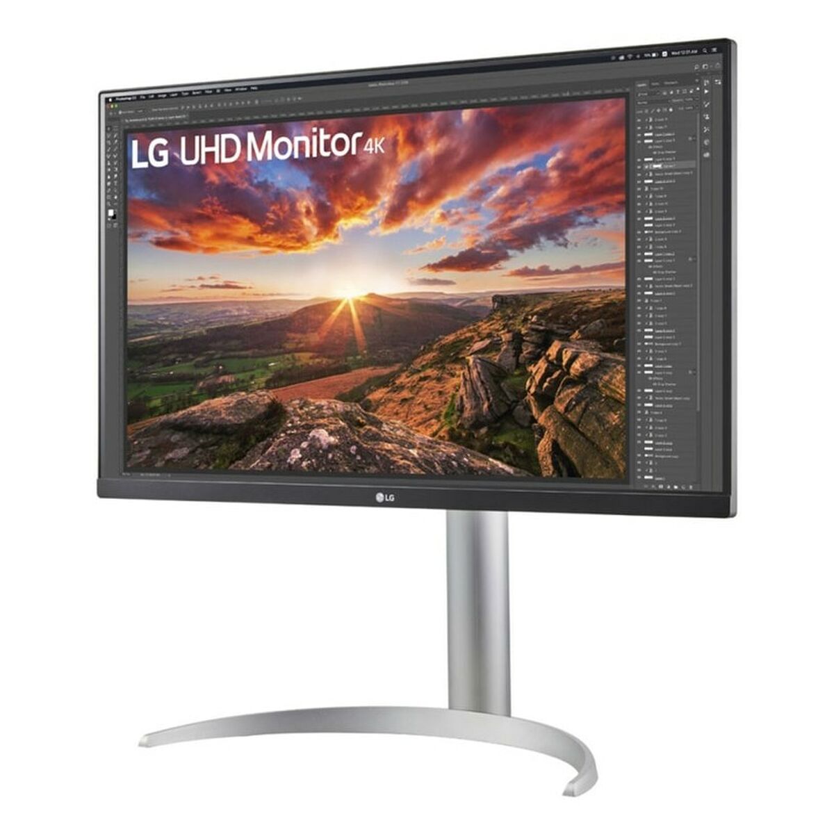 LG 27UP850K-W.AEU Écran LED - 27p - 3840 x 2160 4K UHD - IPS - 400 cd/m² - 1200:1 - DisplayHDR 400- 5ms - 2xHDMI, DP hauts parleurs