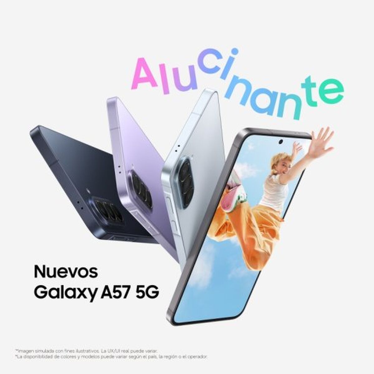 "Samsung Galaxy A57 5G 17 cm (6.7"") Double SIM Android 16.0 USB Type-C 8 Go 256 Go 5000 mAh Lilas"