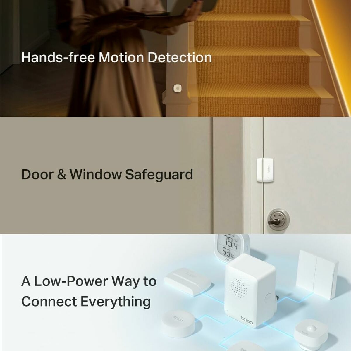 TP-LINK Smart Sensor Starter Kit Tapo H100 x1 + Tapo T100 x1 + Tapo T110 x2