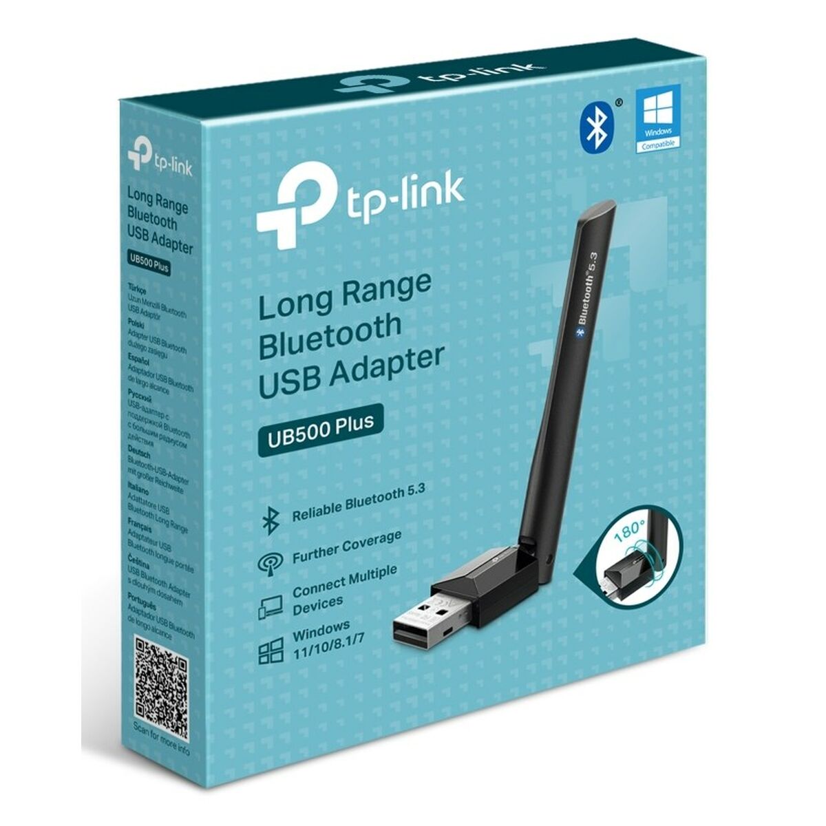 TP-LINK Bluetooth 5.3 Long Range USB Adapter USB 2.0 1x External Antenna
