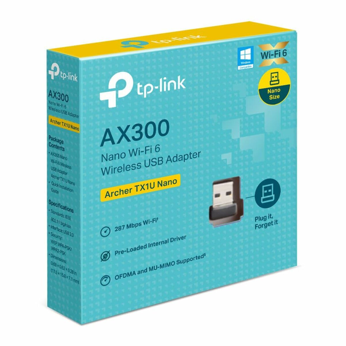 TP-LINK AX300 Nano Wi-Fi 6 USB Adapter