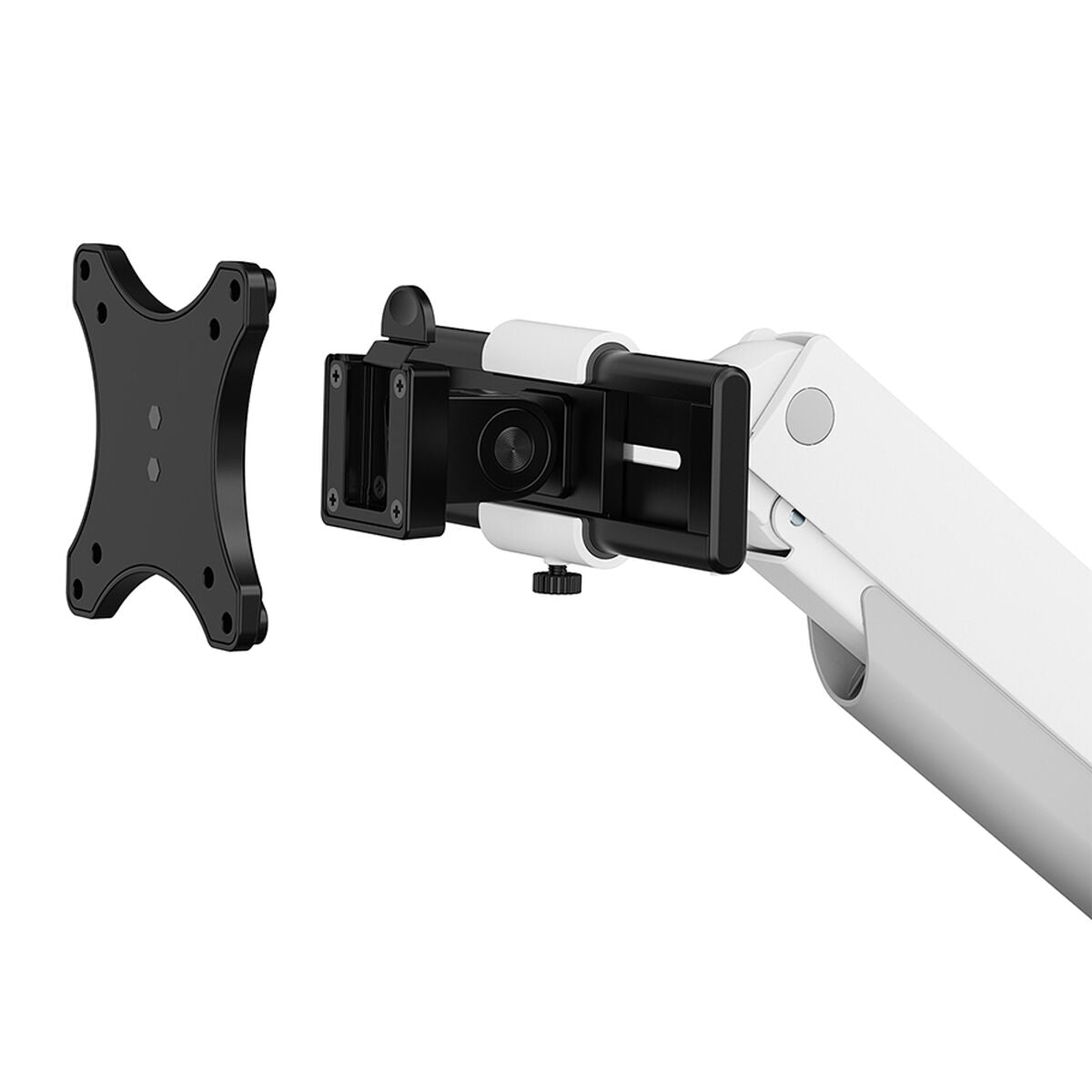 NEOMOUNTS DS65S-950WH2 Support dÃ©cran Ã  fixer 24-34p - ressort Ã  gaz - Topfix - multirÃ©glable - arrÃªt 180