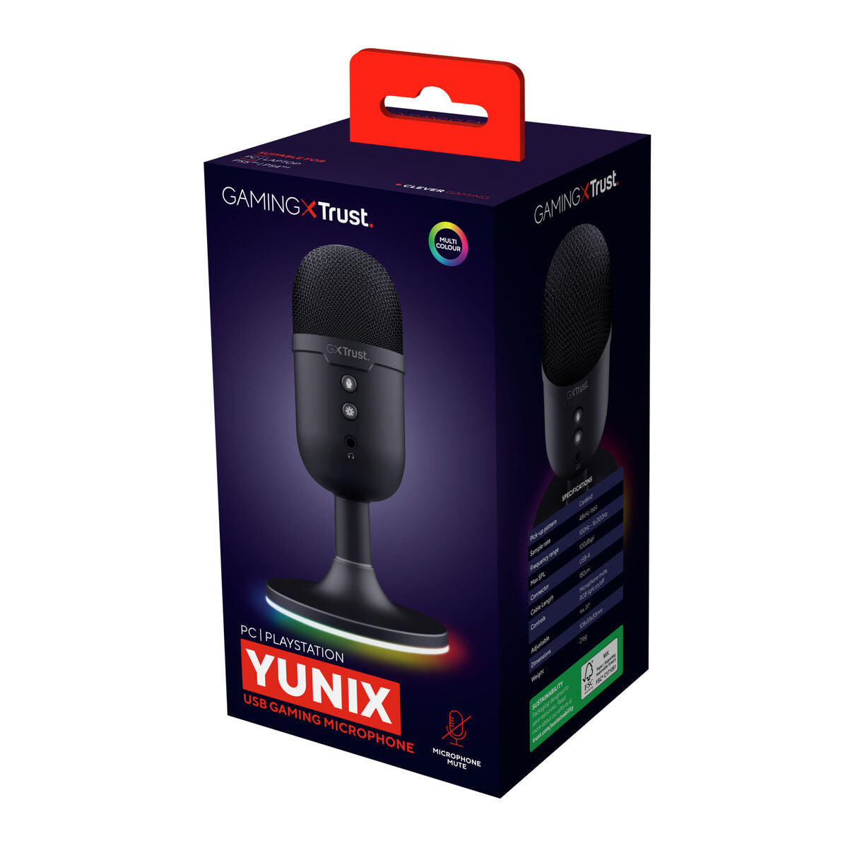 TRUST Microphone streaming YUNIX - Black