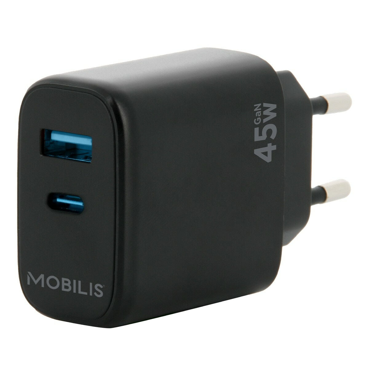 Wall Charger 45W 1 USB A+1 USB C GaN