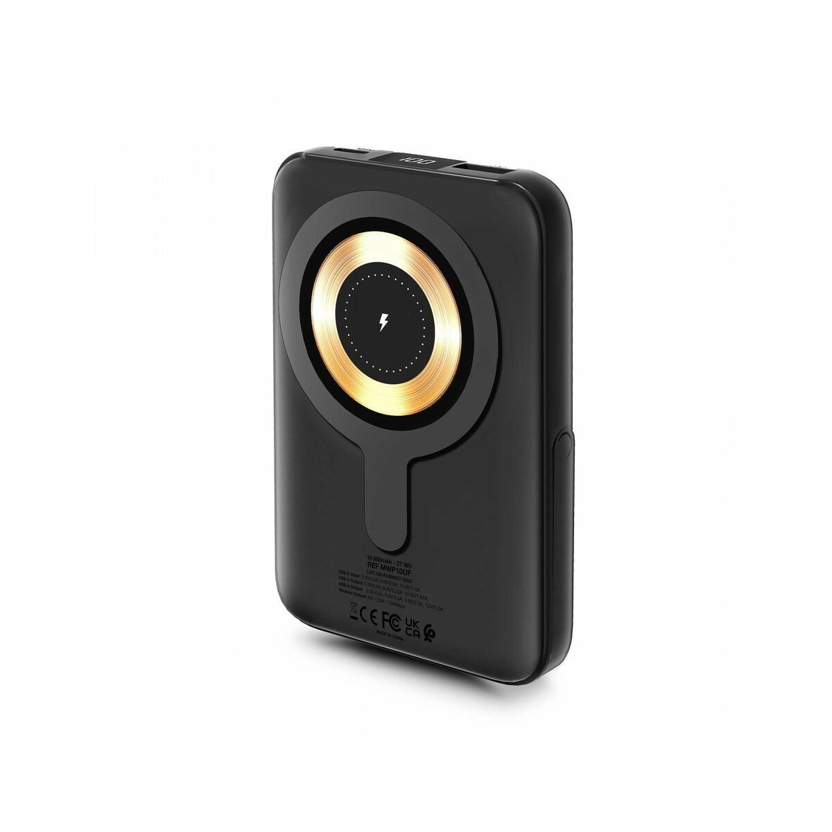 URBAN FACTORY MAGNEE POWER Wireless Magnetic Universal Powerbank 10.000mAh - Charcoal Black